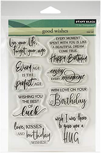 Penny Black Good Wishes Clear Stamp Set #TOP17