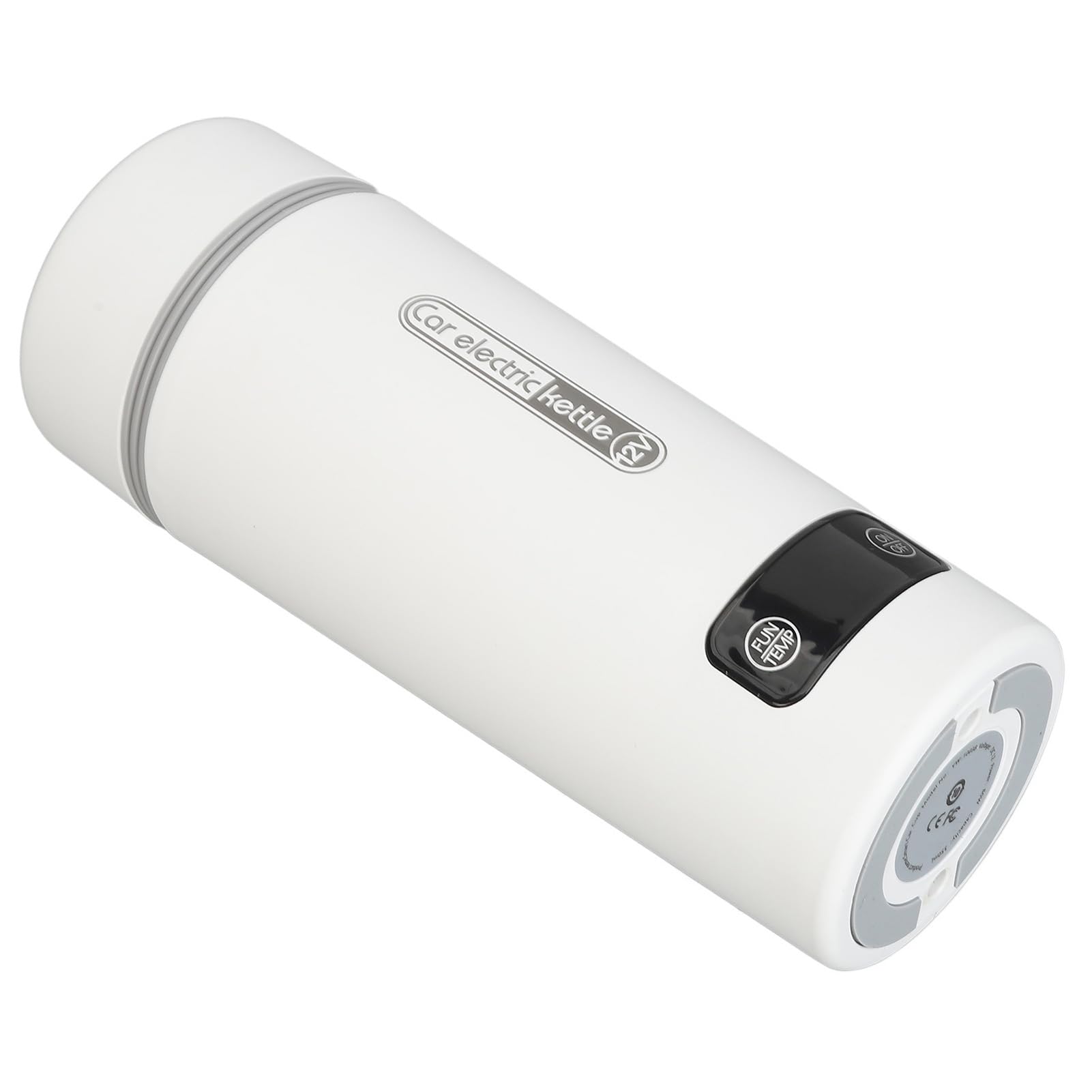 Taza calefactora para coche, a prueba de fugas, 4 temperaturas, ajustable, 350 ml, hervidor eléctrico de viaje portátil de acero inoxidable para coches pequeños, 12V