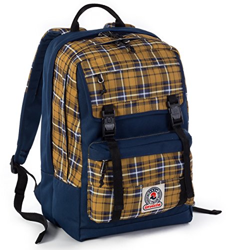 Mochila INVICTA     DUFFY     Amarillo Blue     Bolsillo porta PC y tablet Padded