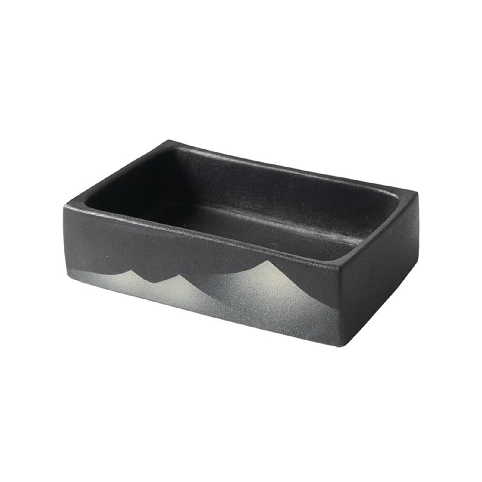 K5C7S3W9D6 plant dish saucer Desktop Rectangular Ceramic Plant Drip Tray Flower-arranging Vessels for Home Office Decor
