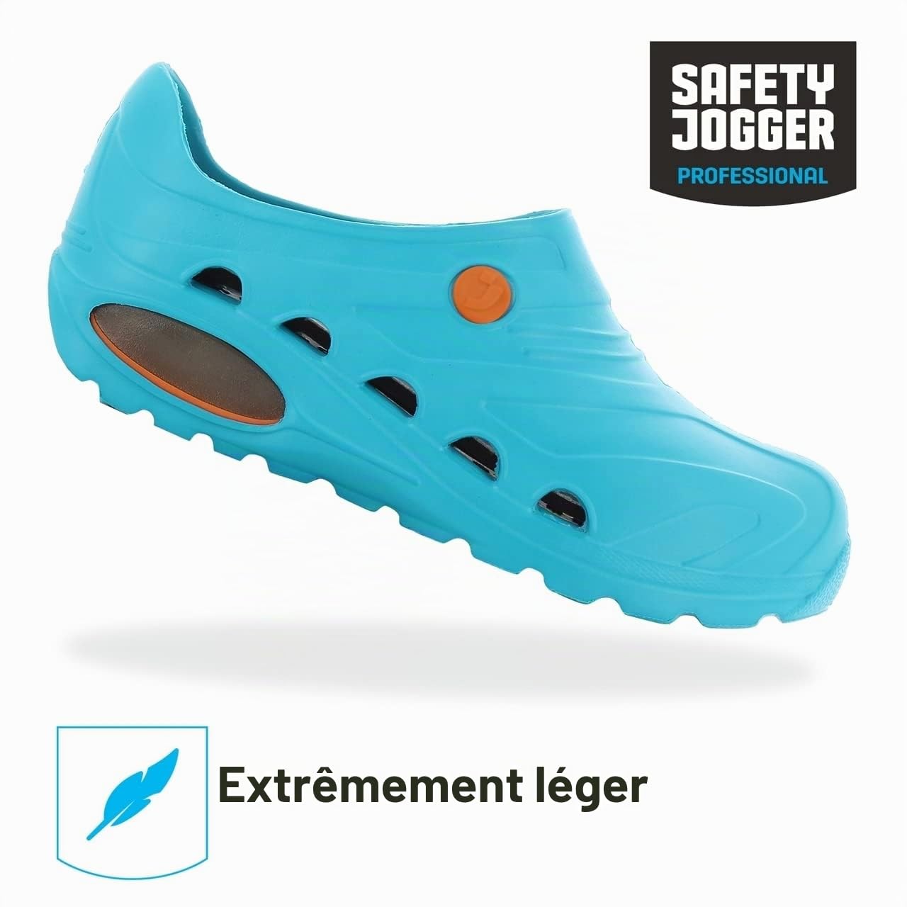 Oxypas Safety Jogger Sabot Léger Hommes et Femmes 37/38 EU - OXYVA - Sabots Antidérapants, Antibactériens, Antistatiques et Antifongiques, Chaussures de Sécurité, Vert