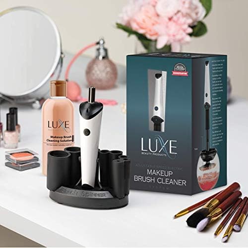 Luxe Electric Makeup Brush Cleaner Machine with Cleaning Solution