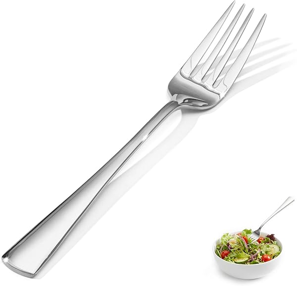 KINGSTONE 4 Piece Salad Forks Set, 18/10 Stainless Steel Forks