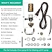 I Like That Lamp DIY Lamp Wiring Kit, Antique Brass Socket & 8FT Brown Cord (1 Pack), for Making & Fixing Table or Floor Lamps, Repair & Rewire Vintage Lighting Fixtures, Complete Hardware Set