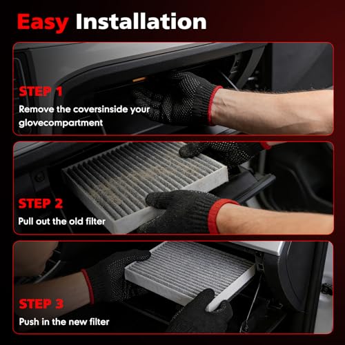 Image of CA12377 Engine Air Filter, High Performance & Flexible Panel, Compatible with Lexus ES350 2019-2022, Toyota Avalon Camry Highlander RAV4 2019-2022, Replaces 17801-F0060, AF5190
