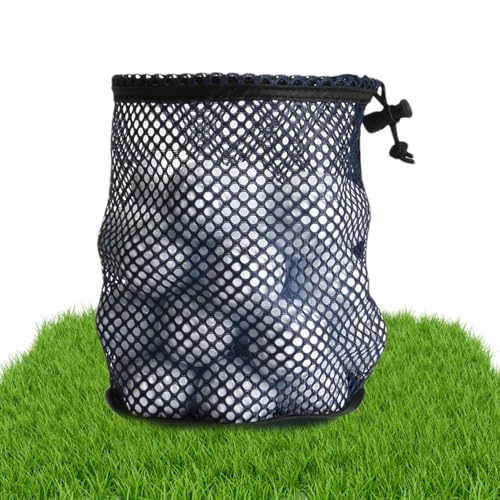 Generico Bolsa de malla para pelotas de golf, bolsa de golf con cierre de cordón deslizante | de almacenamiento de malla de poliéster para organizador de carrito de y t