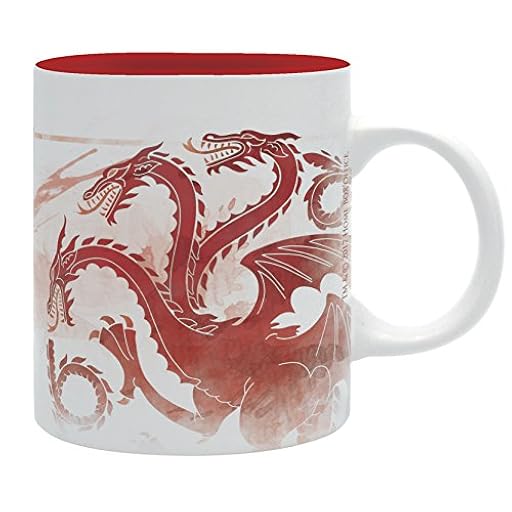 ABYSTYLE - GAME OF THRONES - Taza - 320 ml - Targaryen Red Dragon | Ya disponible en tu tienda friki favorita! En mundofriki.es!