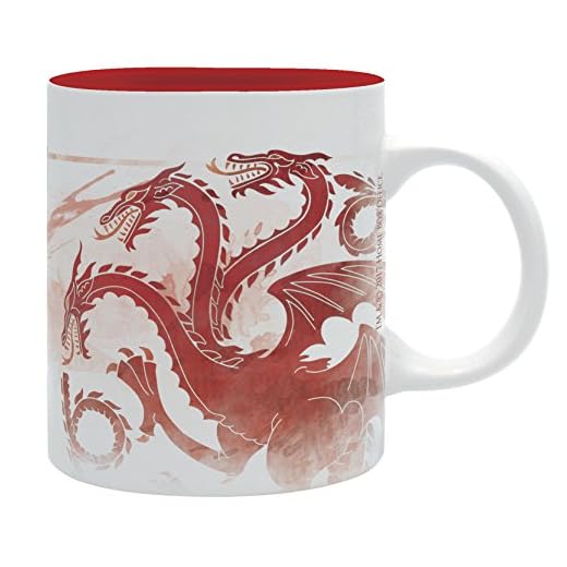 ABYSTYLE - GAME OF THRONES - Taza - 320 ml - Targaryen Red Dragon