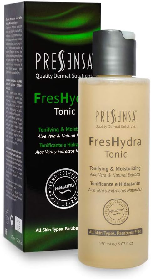 FresHydra Tonic, face Toner. Tonifying and moisturizing Lotion with Aloe Vera and Natural Extracts, Make up Remover 150 ml