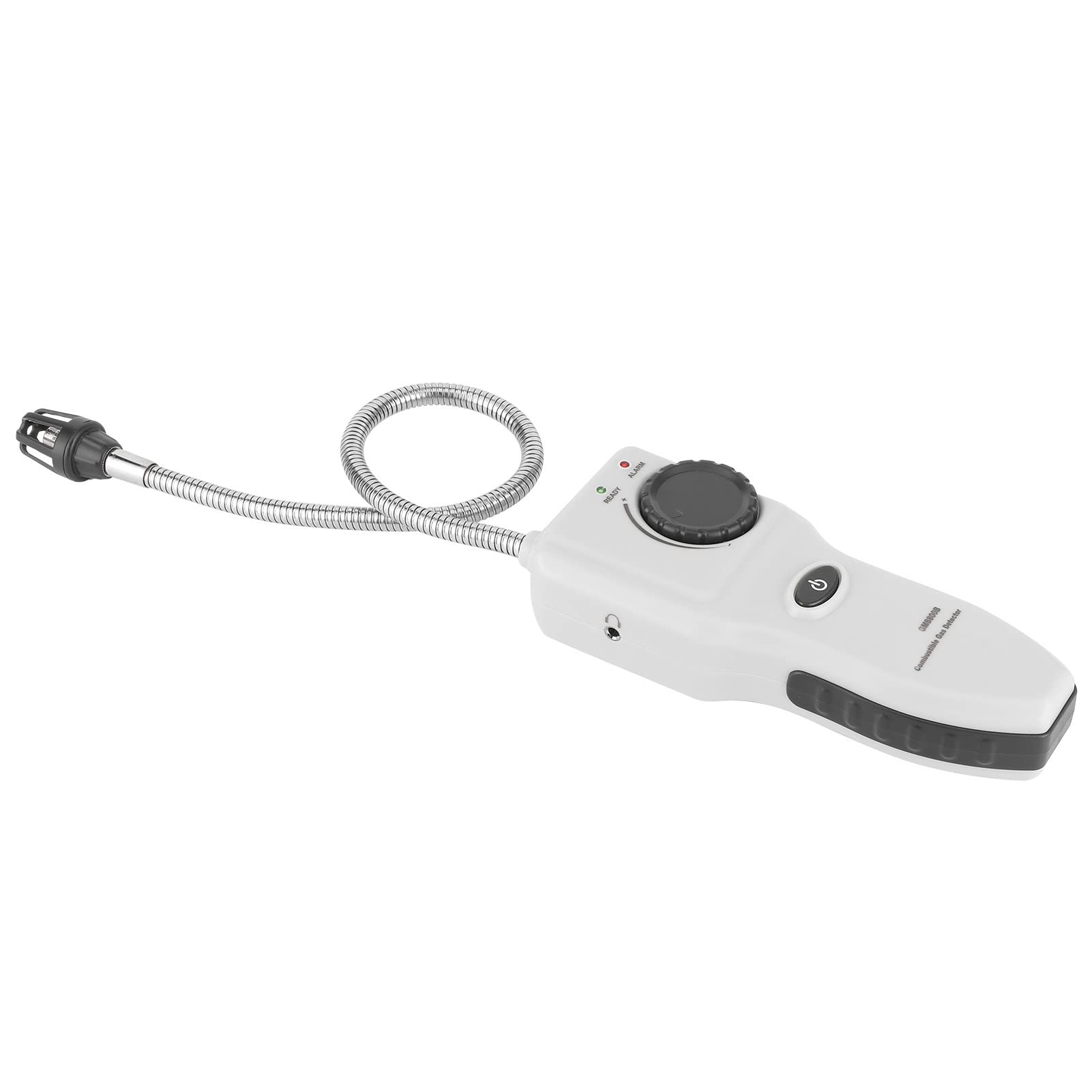 lyrlody Detector de Gas Portátil, Detector de Metano ABS con Sonda de 35 Cm, Sensibilidad de 50 Ppm, Respuesta de 2 S, Alarma Ajustable para Cocina, Baño, RV, Parrilla, Casa, Verificación de Tuberías