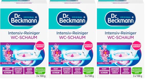 Dr. Beckmann Intensiv - Reiniger WC-Schaum Floral Fresh | 9 x 100 g – Ansicht 1