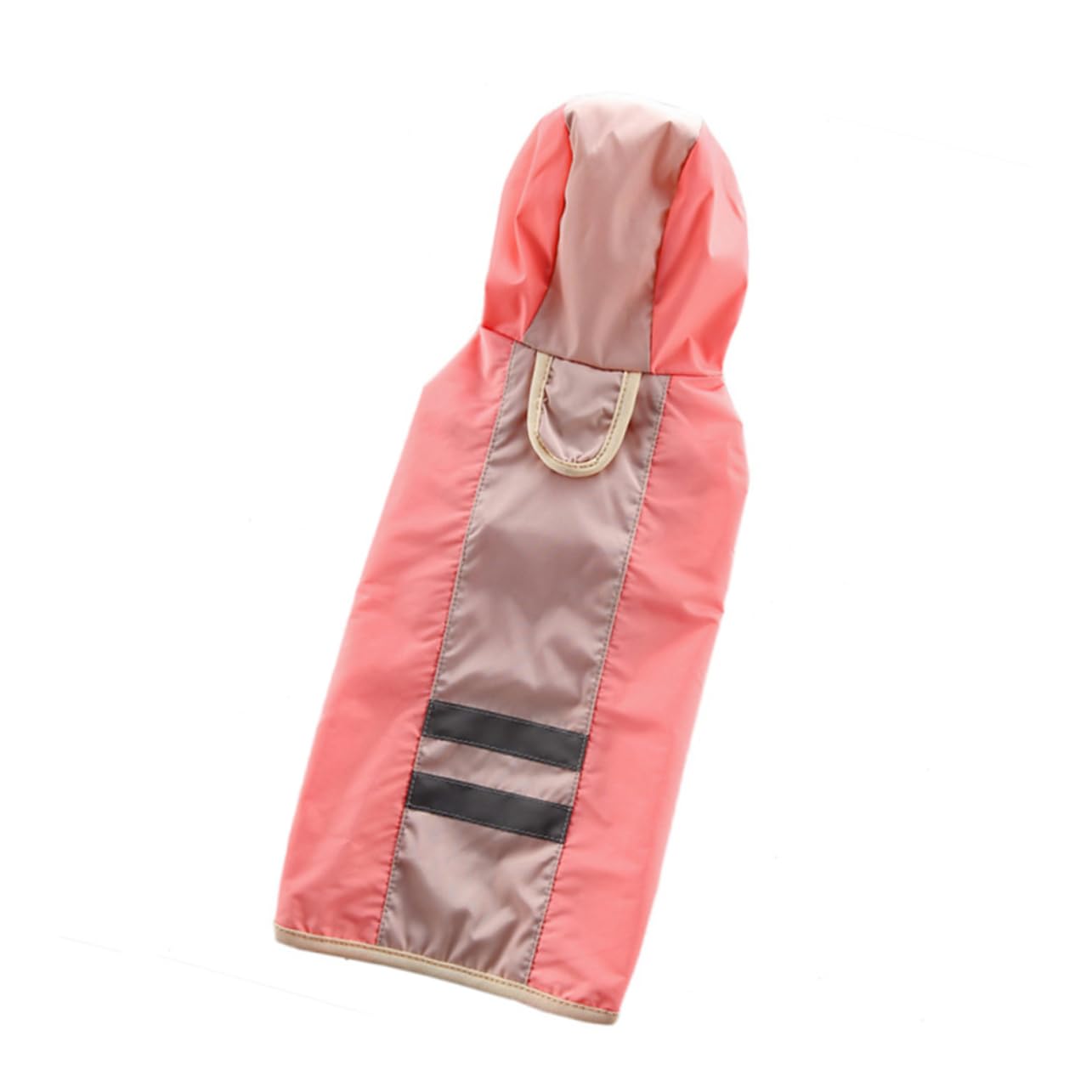 SUPVOX Pet Dog Reflective Raincoat Hooded Jacket for Dogs Comfortable and Elastic Rainwear with Reflective Straps for Spring and Summer Walks Pink XL