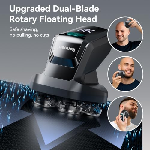 Image of kensen 7D Electric Head Shaver for Bald Men, Electric Razor for Men