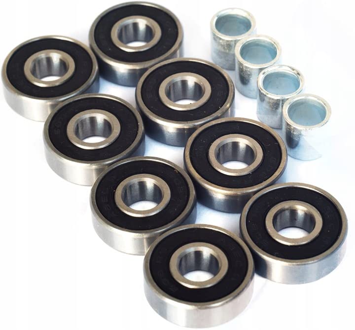Set 8 Ruote Per Roller Switch - 80 Mm E 68 Mm, Durezza 85A/88A, Con Cuscinetti ABEC 9, Massima Velocità E Controllo