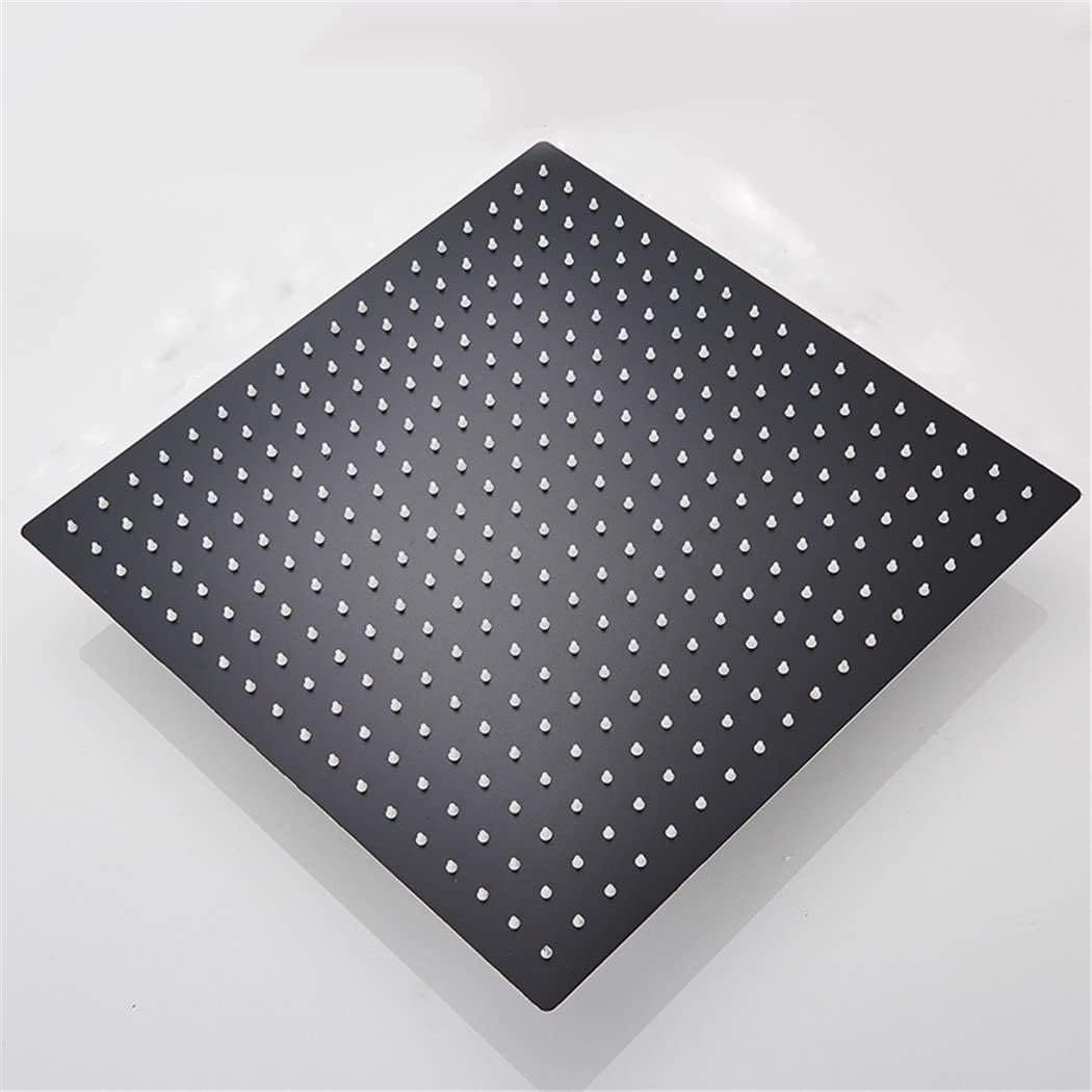 Matte Black Chrome Ultrathin Rainfall Shower Head Bathroom Accessories Stainless Steel Shower Heads