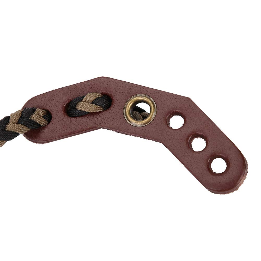 Sangle de Poignet pour Arc de Tir à L'arc, Corde Tressée en Nylon Réglable, Dragonne de Survie Polyvalente pour la Chasse et le Tir, S'adapte au Stabilisateur D'arc à Poulies et à L'arc Classique