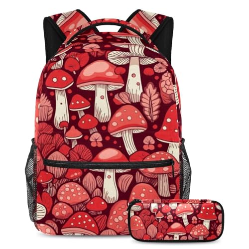 Sac à dos champignon rouge enfant léger pour éviter le mal de dos