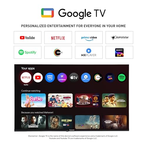 Image of Panasonic 80 cm (32 inches) HD Ready Smart LED Google TV TH32PS660DX (Black)