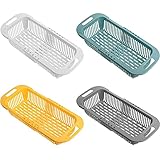 Colander Drain Basket,Vegoran Over the Sink Colander Strainer Basket ,Collapsible Colander Fruits an
