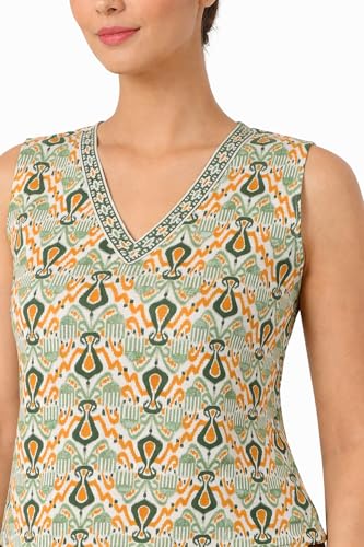 JAIPUR HAND BLOCK green cotton top – image 6