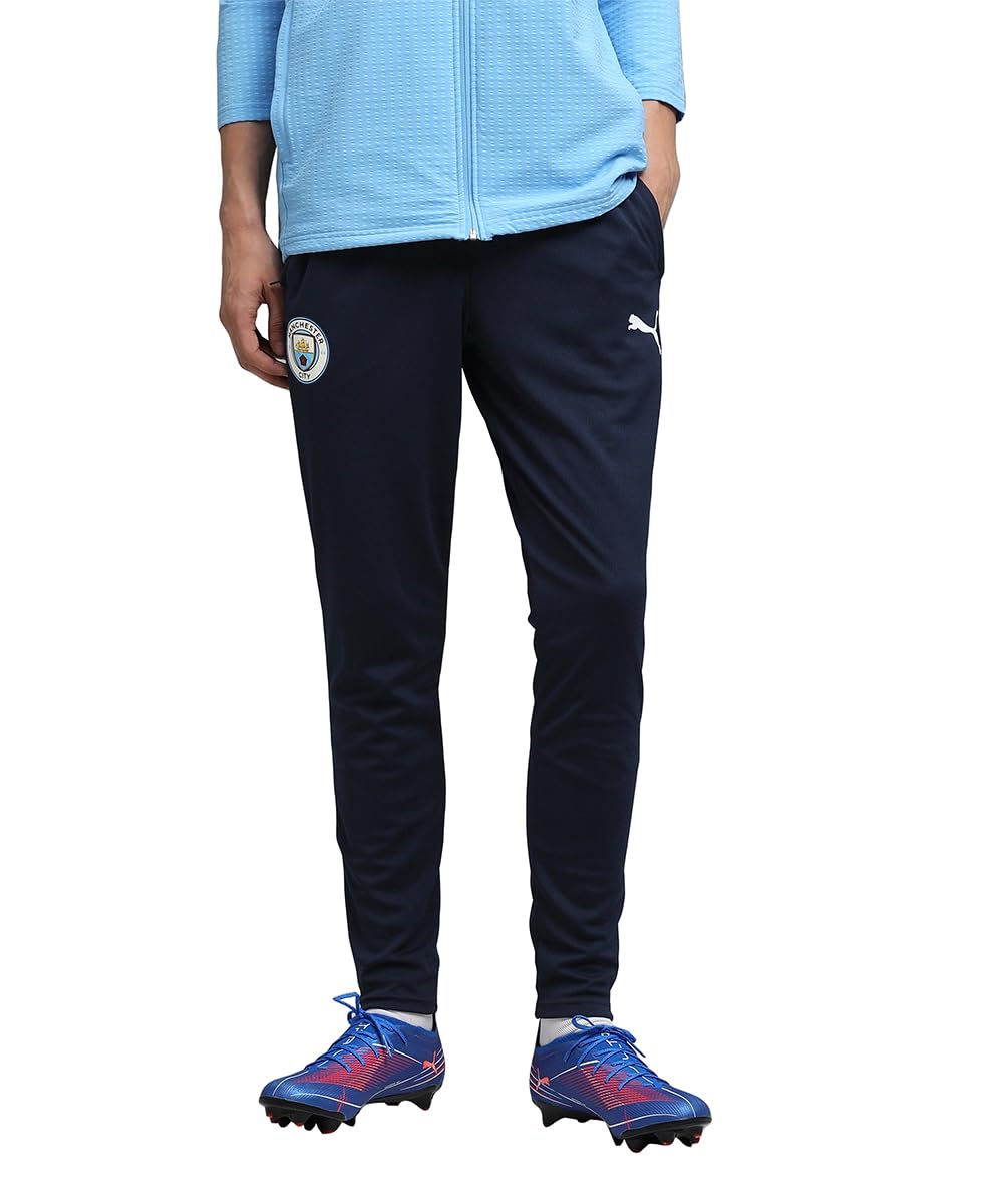 PUMA Manchester City FC Men's Training Pants with Pockets 25/26, Blue (Deep Navy), XXL