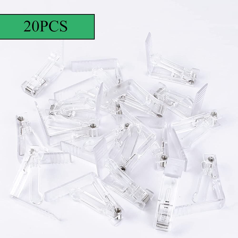 Pinces à Nappe Transparentes - Lot De 8 - Fixation Solide Ressort - Pour Tables Jardin, Mariage, BBQ - Résistantes