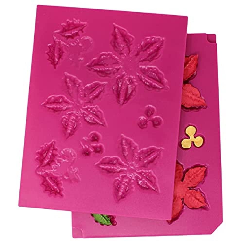 Moule 3D poinsettia Festive Poinsettia Heartfelt pour des fleurs en papier réalistes