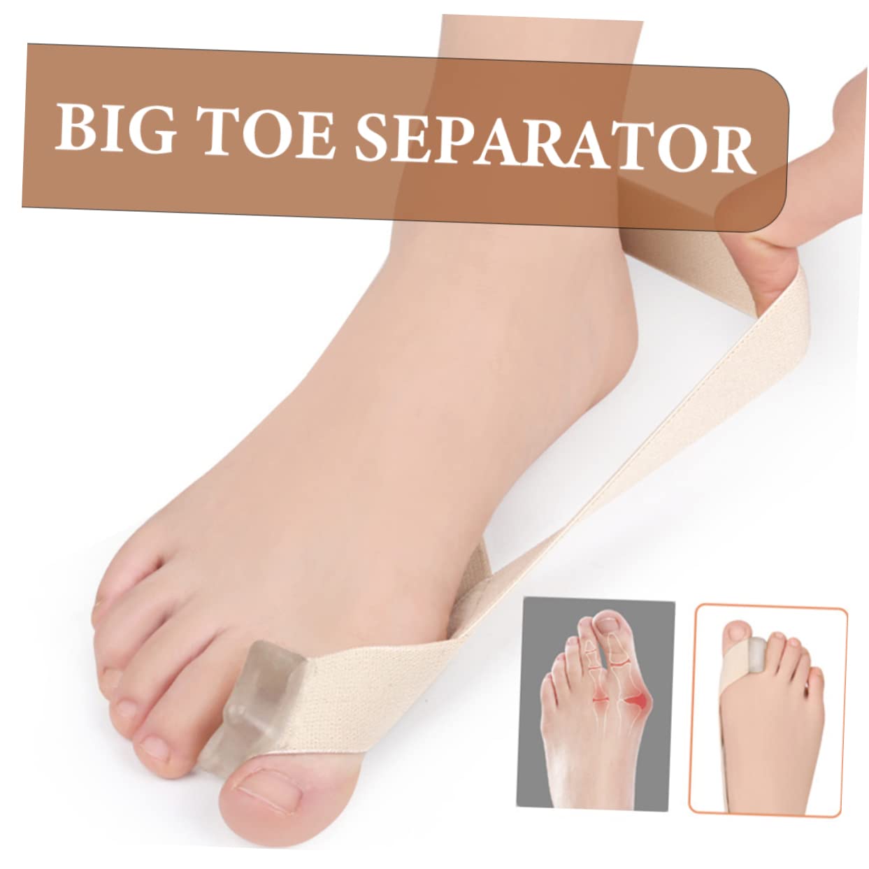 HAPINARY E Separator for Women Hallux Big Spacer Separator Washable Sebs Spacer Multifunctional Spreader