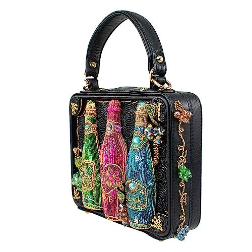 Mary Frances In the Spirit Beaded Top Handle Cocktails, Champagne Handbag, Multi4