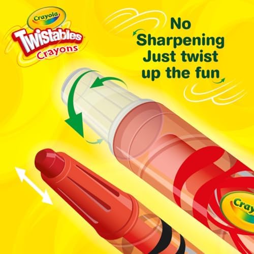 Crayola Mini Twistables Crayons for Kids (50ct), Cute Back to School Supplies for Kids, Crayons for Coloring Books, Gift for Toddlers Girls & Boys, Arts & Crafts, 3+ - View 6