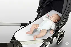 Colchão Para Carrinho De Bebê Moises Acolchoado Berço (Branco)