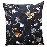 日本製 綿100％ 座布団カバーふくろ�