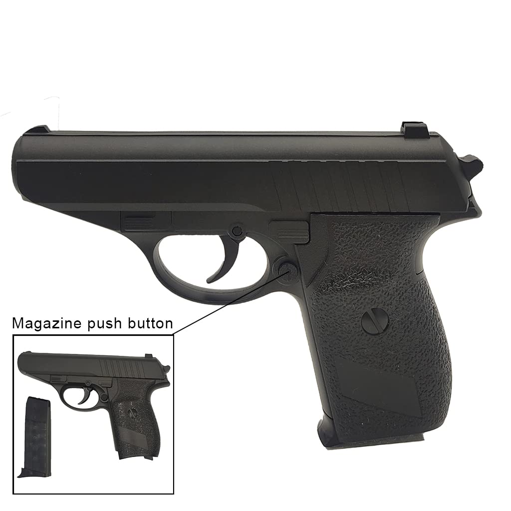 Pack Airsoft Pistolet Modèle PPKG3 à Ressort/Matière: Métal/Puissance 0.5 Joule/Livré avec Accessoires