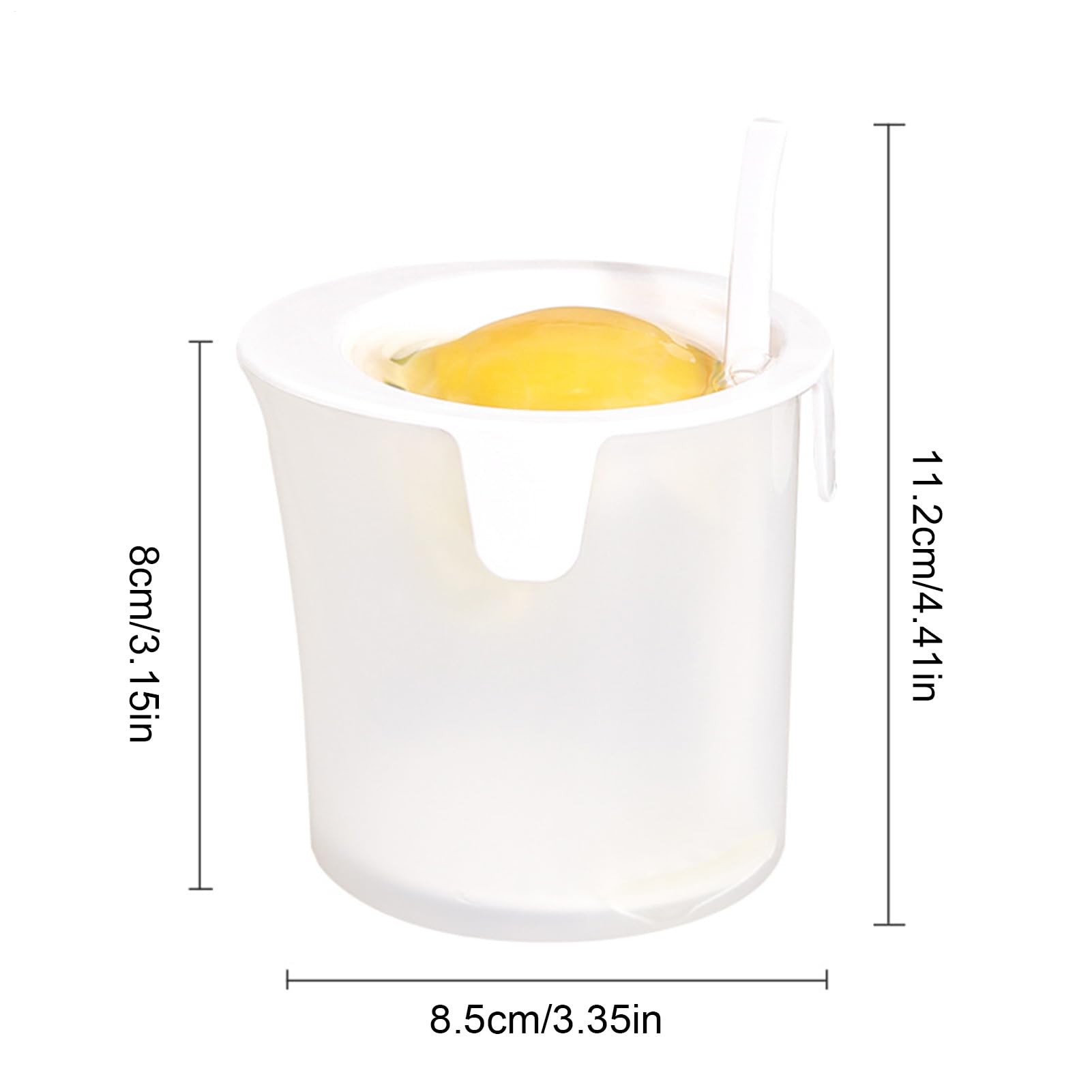 Genérico Separador de yemas de Huevo | Separador de Alimentos de Silicona | Herramienta de Filtro de Huevos - para Cocina, Chef, Hogar y Uso al Aire Libre