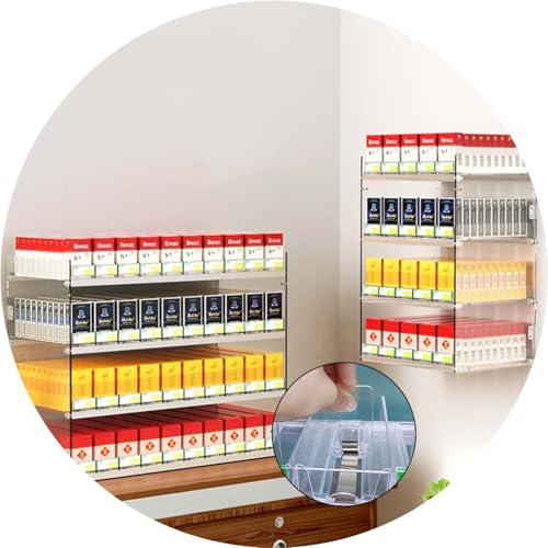 Vitrina comercial para cigarrillos de 79.5 cm con empujador automático y bandeja divisora