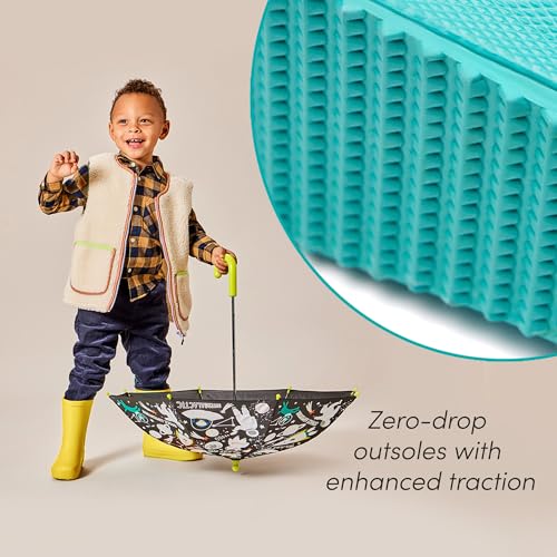 Ten Little Toddler Rain Boots for Boys & Girls, Waterproof, Lightweight, Flexible Rubber Wellies with Traction for Kids & Toddler Snow Boots for Boys & Girls, Waterproof, Insulated - Size 102