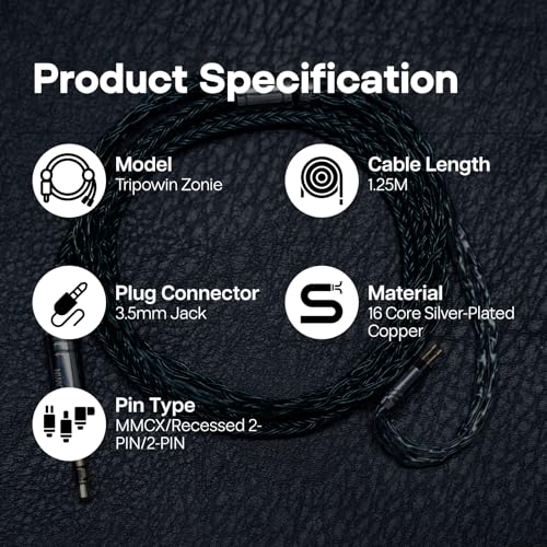 Tripowin Zonie Cable para Audífonos 3.5mm 1.25 m miniatura 7