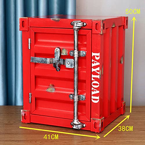 Gabinete contenedor tipo mesita de noche industrial para proteger objetos 3