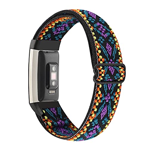 Correa elástica ajustable para reloj compatible Fitbit Charge 2 miniatura 1