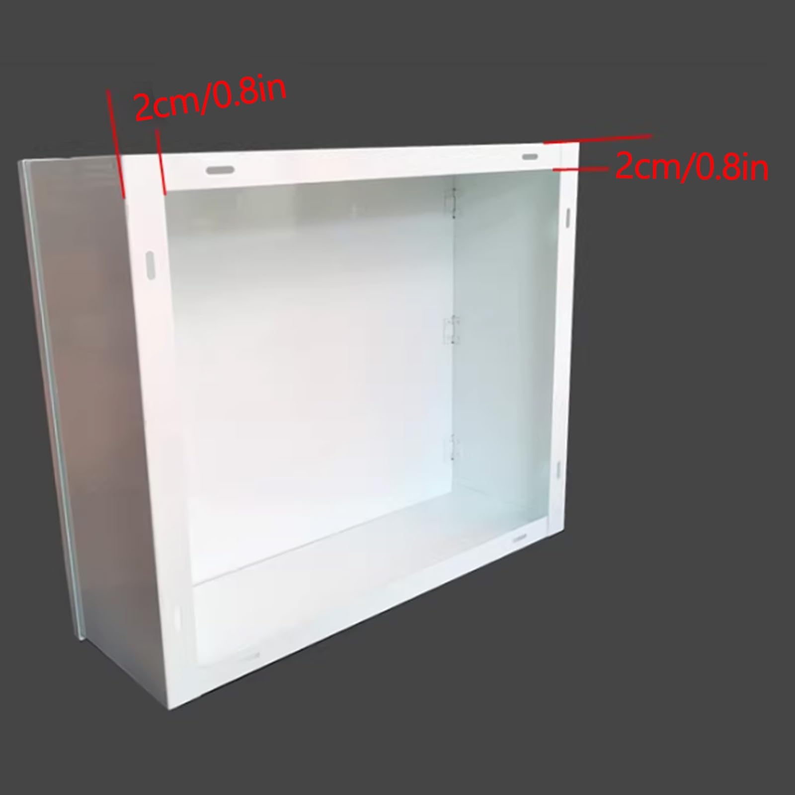 Cubierta de montaje en pared con cerradura de servicio pesado, puerta de acceso oculta para caja de medidor eléctrico, panel de ocultación de metal pintable con llave, protector de tubería de cable mo
