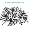 Alligator Hair Clips, 210 PCS Single Prong Metal Clips for Hair Bows and Crafts - Silver Flat Gator Clips in Bulk DIY Supplies for Accessory Making (1.8 Inch & 2.2 Inch) Aisuly #1