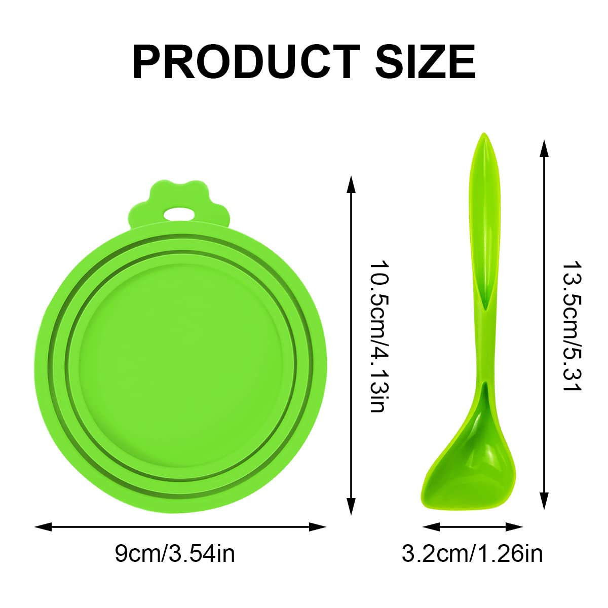 4 Pezzi Coperture per Lattine per Animali, Ucoperchi Universali in Silicone per Barattoli di Latta per Cani e Gatti Coperchi con 2 Cucchiai per la Conservazione del Cibo per Cane e Gatto