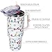 Christmas Tumbler with Handle and Straw Lid 40 oz,Cute Christmas Gifts for Women Xmas Lights Snowflakes Vacuum Insulated Leak Proof Tumbler,Winter Holiday Accessories Stainless Steel Coffee Cup Mug