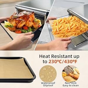 Replacement Baking Pan and Parchment Paper for Ninja Foodi SP101, Black Non-stick Baking Tray Air Fryer Liners Air Fryer Oven Accessories for Ninja Flip Toaster Oven Replacement Baking Pan and Parchment Paper for Ninja Foodi SP101 Black Non stick Baking Tray Air Fryer Liners Air Fryer Oven Accessories for Ninja Flip Toaster Oven