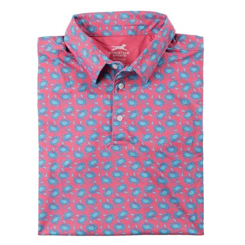 ChalkTalkSPORTS Lacrosse Short Sleeve Polo Shirt - Lacrosse Performance Sport Polo - Bayside - Adult Small