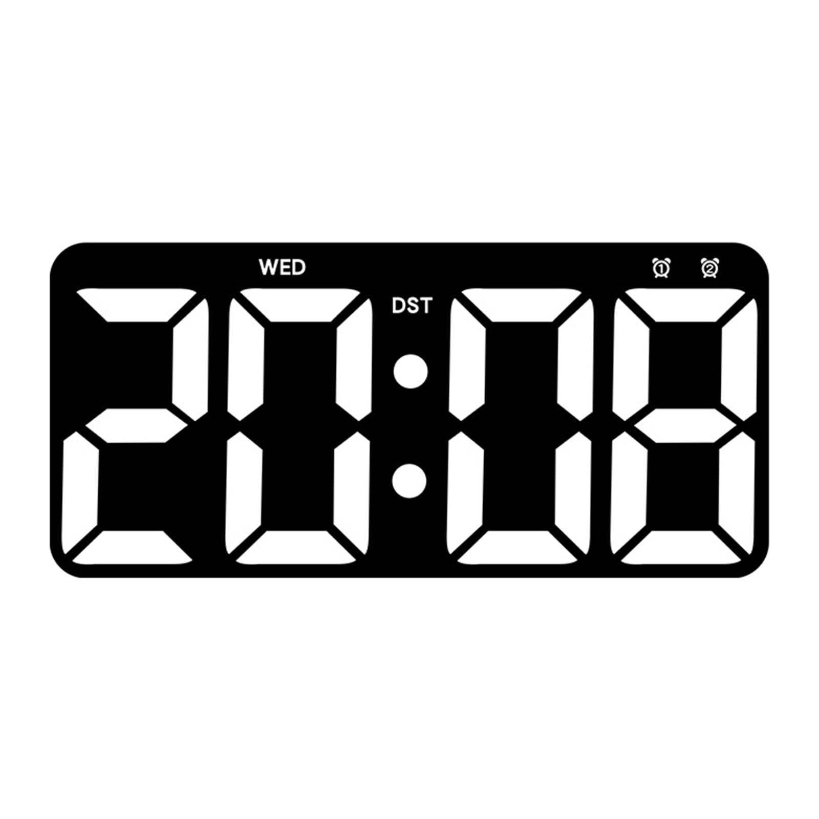 PANGBOER Digital Wall Clock with Large Display, Countdown Timer, Calendar, and Temperature for Elderly and Countdown Timer Clock
