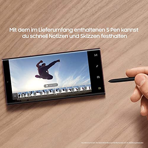 Samsung Galaxy S22 Ultra 5G Smartphone, 6.8 Zoll Dynamic AMOLED Display 2X, 120Hz, HDR10+, 108MP Kamera, 5.000 mAh Akku, Hybrid-SIM, Android 12 to 13 - Deutsche Version (1 TB, Green) – Bild 5