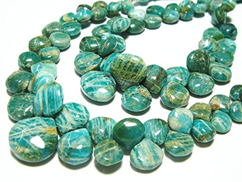 Amazonite d'Afrique perle cœur 8-14mm pour création bijoux