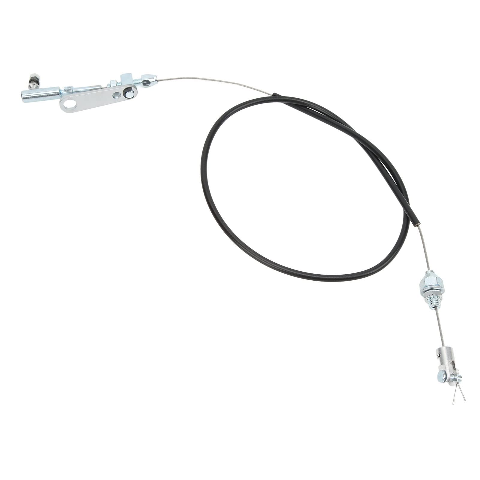 Cable de acelerador, cable de acelerador universal de 24 pulgadas, varillaje de carburador, cable de control de acero inoxidable para motor V8 de bloque pequeño