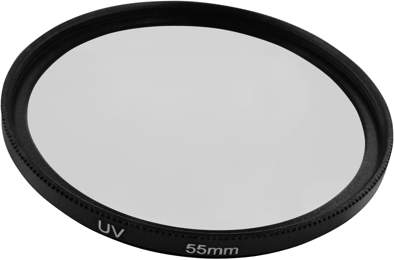 55mm UV Filter, Compatible with Canon EOS R7 RF-S 18-150mm F3.5-6.3 is STM,EF-M 18-150mm f/3.5-6.3 is STM,RF-S 55-210mm F5-7.1 is STM,EF-M 11-22mm f/4-5.6 is STM,Hxdzieory